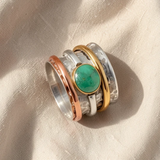 Elegancki pierścionek z turkusem