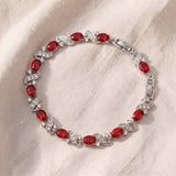 Elegancka srebrzysta bransoletka Giada Valrouge